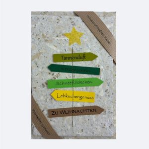 Wägwieser unverpackt Weihnachten Buchstabenpapier